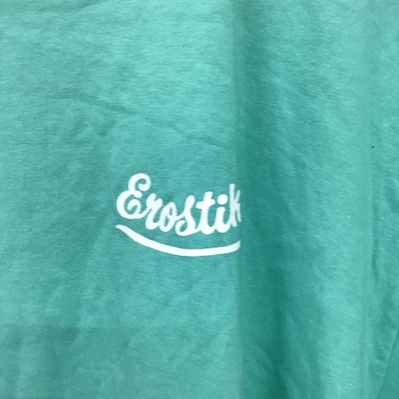 エロスティカ EROSTiKA Tシャツ 半袖 半袖カットソー プリントTシャツ クルーネックカットソー XL プリント 緑 / グリーン /  メンズ USED 古着 中古 10134632