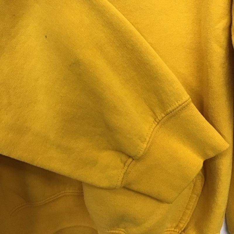 ギルダン GILDAN パーカー 長袖 長袖パーカー プルオーバーパーカー スウェット L ロゴ、文字 黄 / イエロー /  メンズ USED 古着 中古 10145524