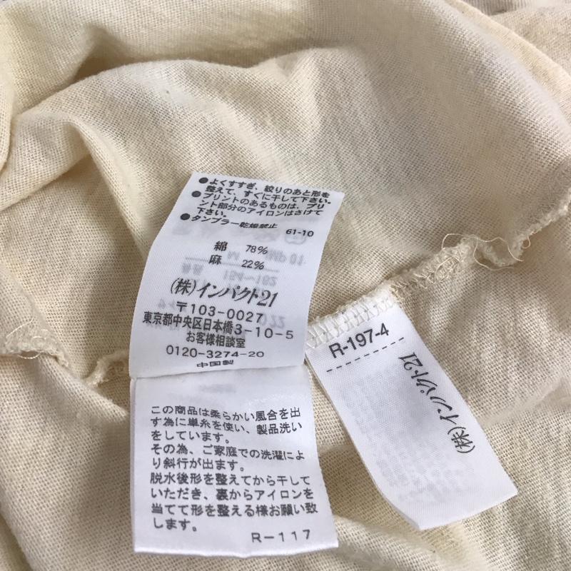 ラルフローレン RALPHLAUREN Tシャツ 半袖 M プリント ベージュ / ベージュ /  レディース USED 古着 中古 10140339