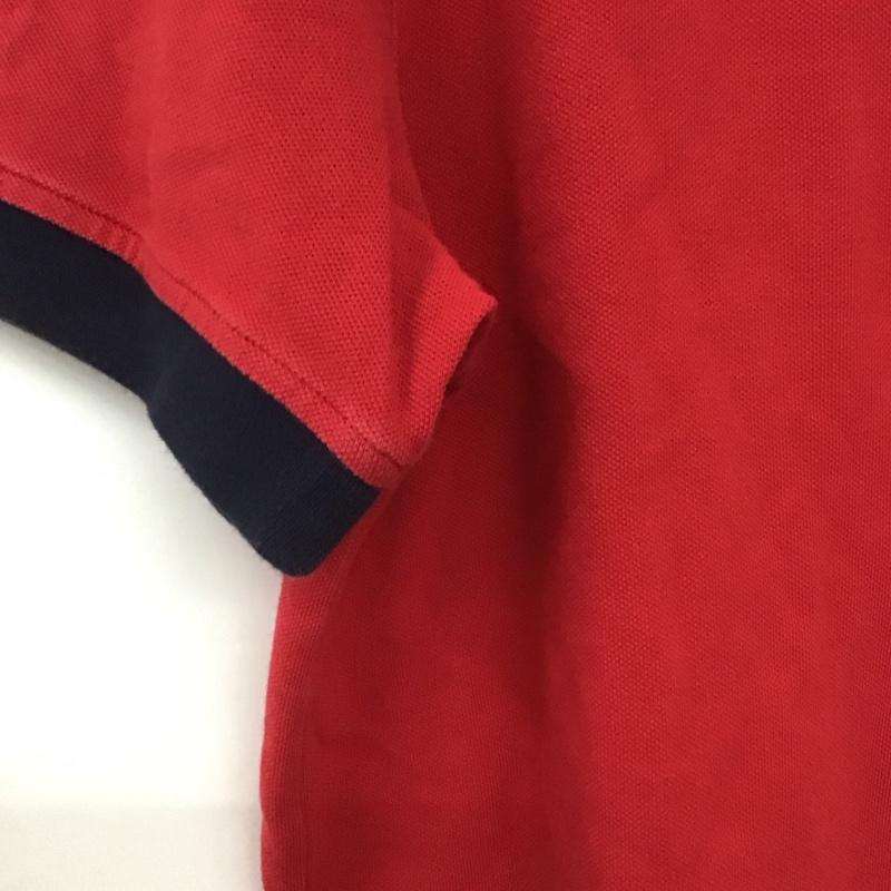 トミーヒルフィガー TOMMY HILFIGER Tシャツ 半袖 半袖カットソー プリントTシャツ クルーネックカットソー L ロゴ、文字 赤 / レッド /  メンズ USED 古着 中古 10148748