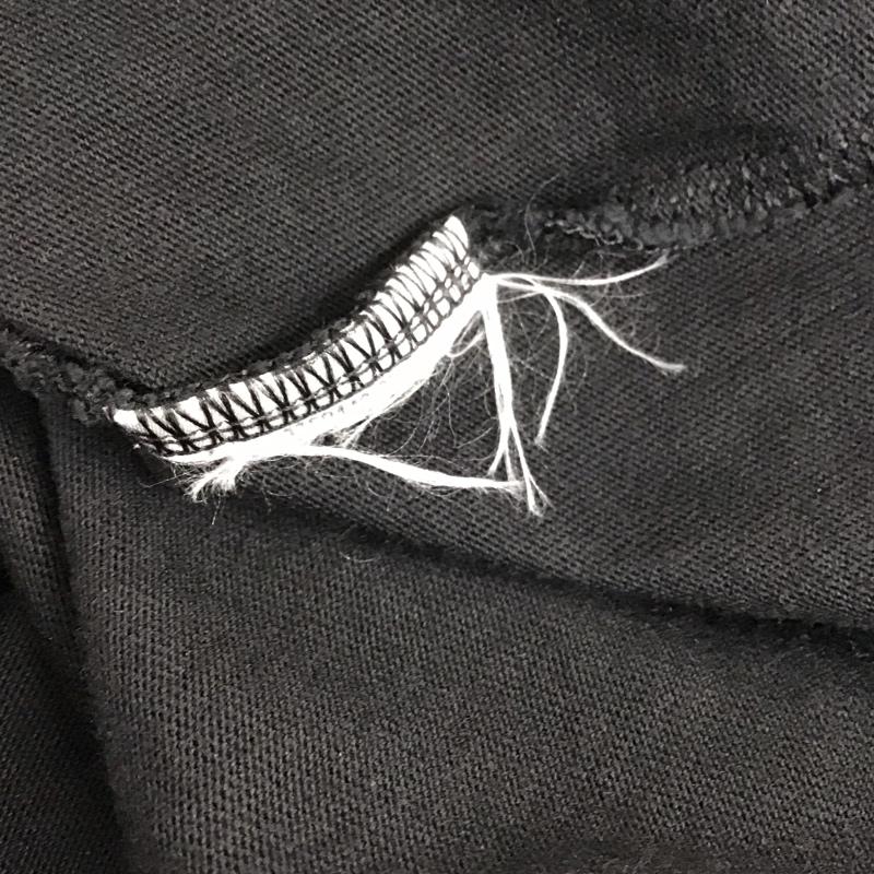 アディダス adidas Tシャツ 半袖 半袖カットソー プリントTシャツ クルーネックカットソー ロゴ、文字 黒 / ブラック /  メンズ USED 古着 中古 10133722