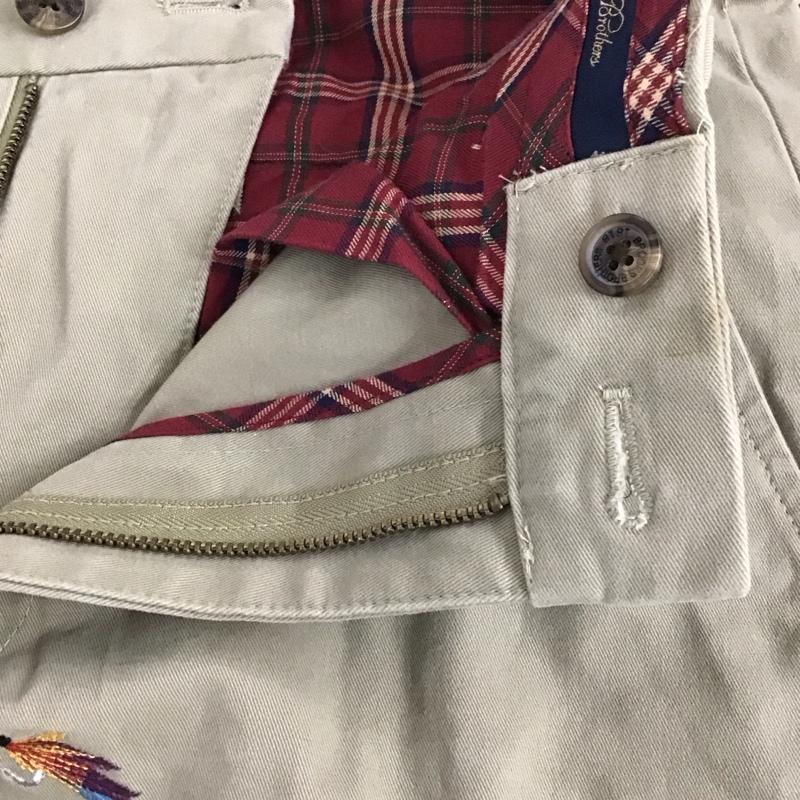 ブルックスブラザーズ BROOKS BROTHERS パンツ チノパン 魚釣り 刺繍 W30 30インチ 総柄 ベージュ / ベージュ /  メンズ USED 古着 中古 10111227