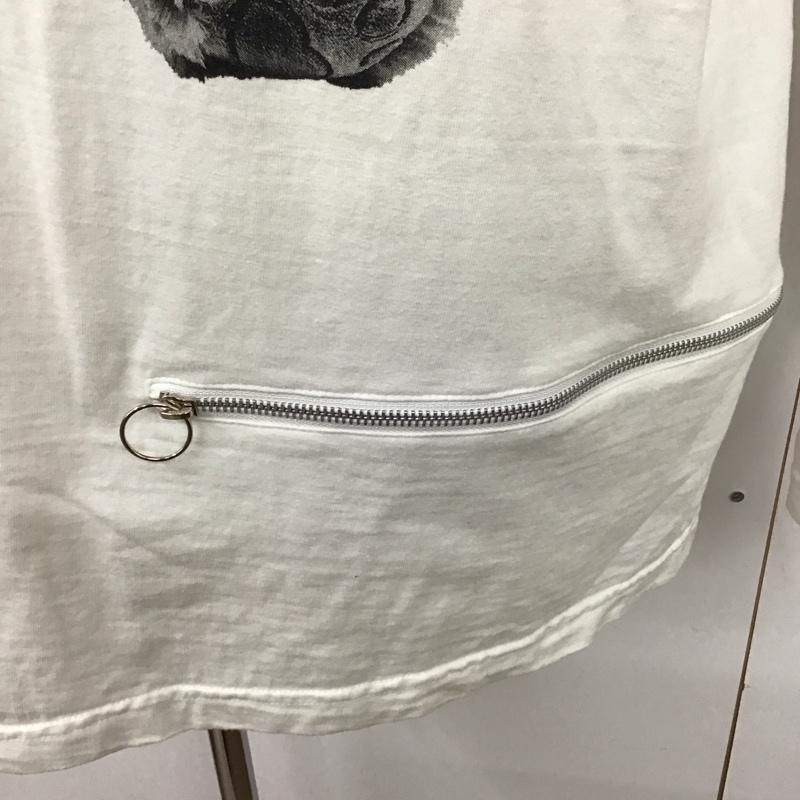 バックサイドオブトーキョー backside of tokyo カットソー 長袖 長袖カットソー クルーネックカットソー ロングスリーブカットソー プリントTシャツ プリント 白 / ホワイト /  メンズ USED 古着 中古 10124461