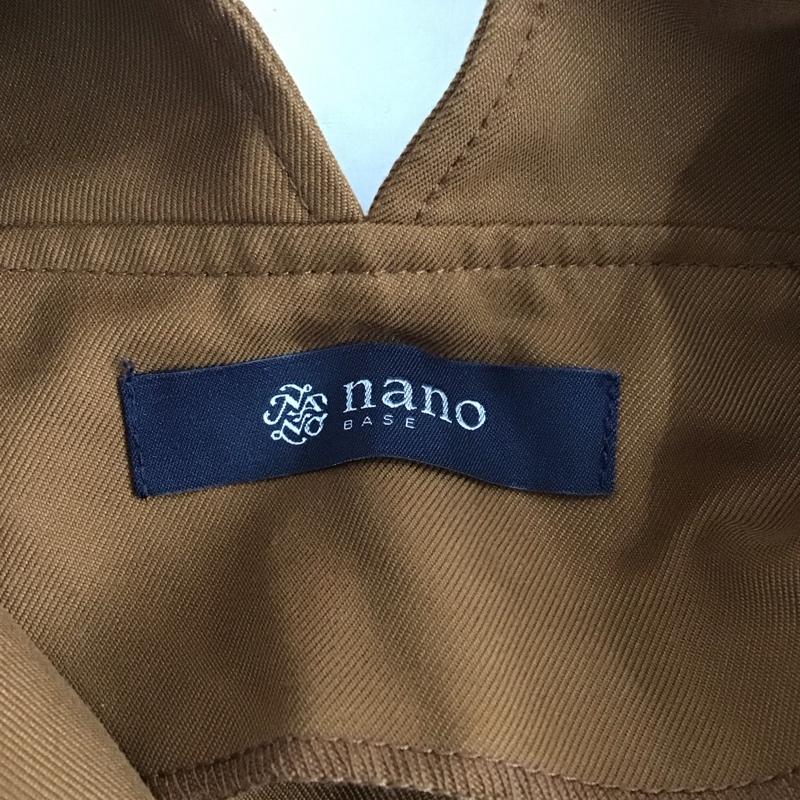 ナノユニバース nano・universe ワンピース ロングスカート BM91ONP007TN ジャンパースカート FREE 無地 茶 / ブラウン /  レディース USED 古着 中古 10139382