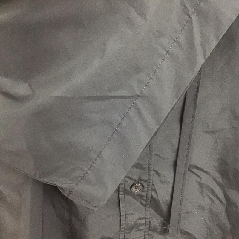 キャスパージョンアイバー CASPER JOHN AIVER シャツ、ブラウス 半袖 半袖ロングシャツ パーカー付きシャツ 前開シャツ 無地 黒 / ブラック /  メンズ USED 古着 中古 10107488