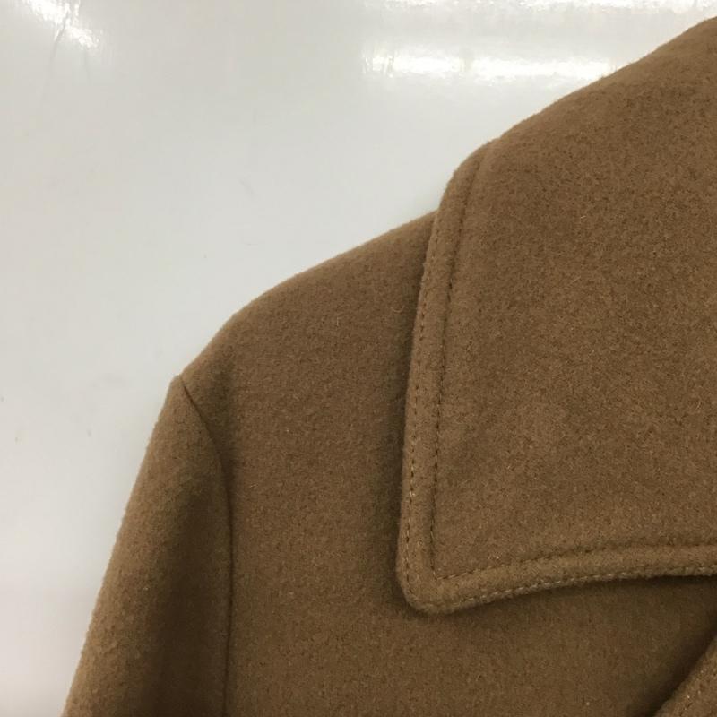 ビームス ハート BEAMS HEART コート ピーコート L 無地 茶 / ブラウン /  メンズ USED 古着 中古 10145700