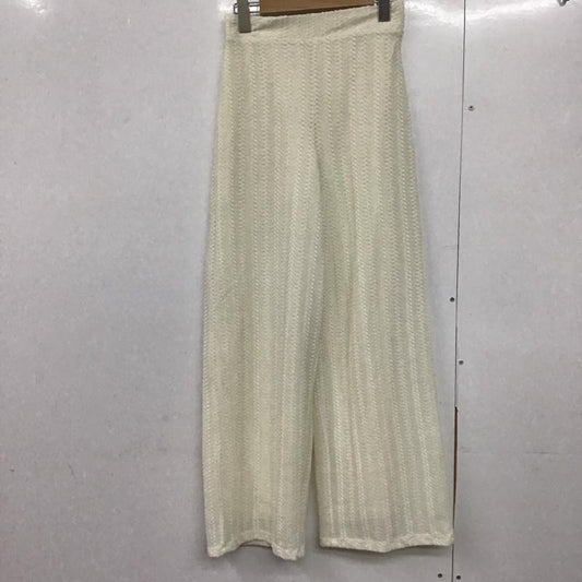 リリー ブラウン Lily Brown パンツ ワークパンツ、ペインターパンツ ワイドパンツ カジュアルパンツ ワークパンツ ONE SIZE 総柄 白 / ホワイト /  レディース USED 古着 中古 10145391