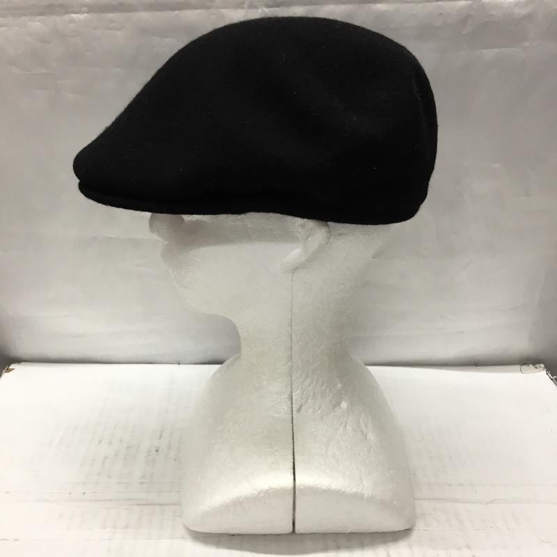 カンゴール KANGOL 帽子 ハンチング WOOL 504 ロゴ、文字 黒 / ブラック /  メンズ USED 古着 中古 10106214