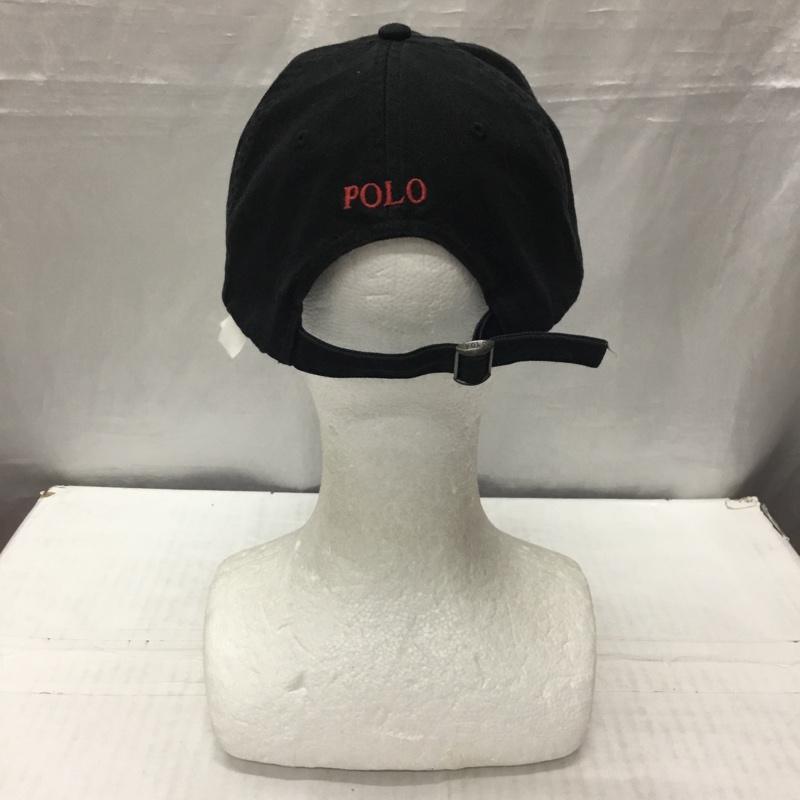 ポロラルフローレン POLO RALPH LAUREN 帽子 キャップ コットン ワンポイント 黒 / ブラック /  メンズ USED 古着 中古 10120568