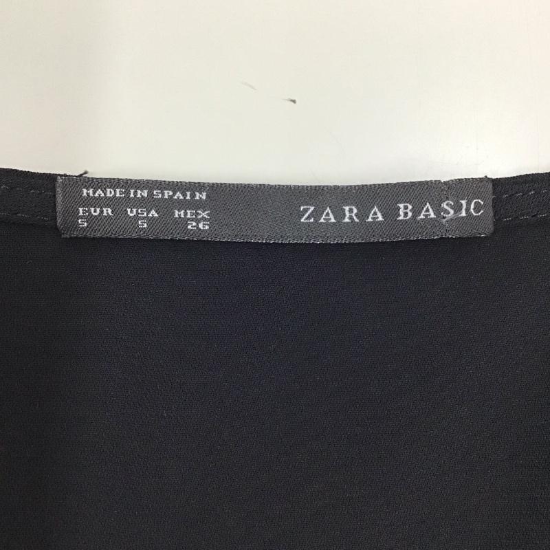ザラベーシック ZARA BASIC ワンピース ひざ丈スカート 長袖ワンピース 七分丈 Vネックワンピース プリント S プリント マルチカラー / マルチカラー /  レディース USED 古着 中古 10117980