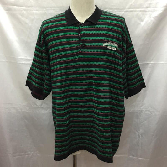 クーキー KOOKY N ポロシャツ 半袖 半袖ポロシャツ カラーシャツ 半袖カットソー FREE ボーダー柄 マルチカラー / マルチカラー /  メンズ USED 古着 中古 10113306