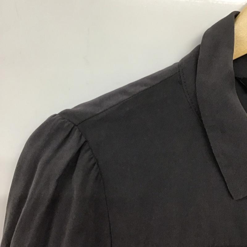 ザラ ZARA ワンピース ミニスカート L 無地 チャコールグレー / チャコールグレー /  レディース USED 古着 中古 10139920