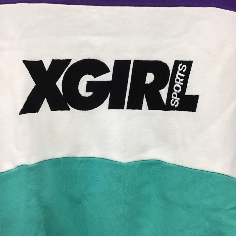 エックスガール X-girl トレーナー 長袖 S ロゴ、文字 マルチカラー / マルチカラー /  レディース USED 古着 中古 10143463