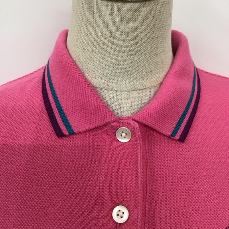 フレッドペリー FRED PERRY ポロシャツ 半袖 F5102 M ワンポイント 桃 / ピンク /  レディース USED 古着 中古 10116157