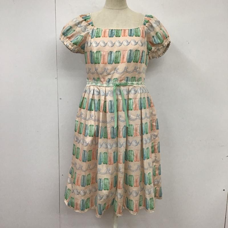 ルルロジェッタ leur logette ワンピース ロングスカート 半袖ロングワンピース 総柄 花柄 フレアスカート プリント マルチカラー / マルチカラー /  レディース USED 古着 中古 10114487