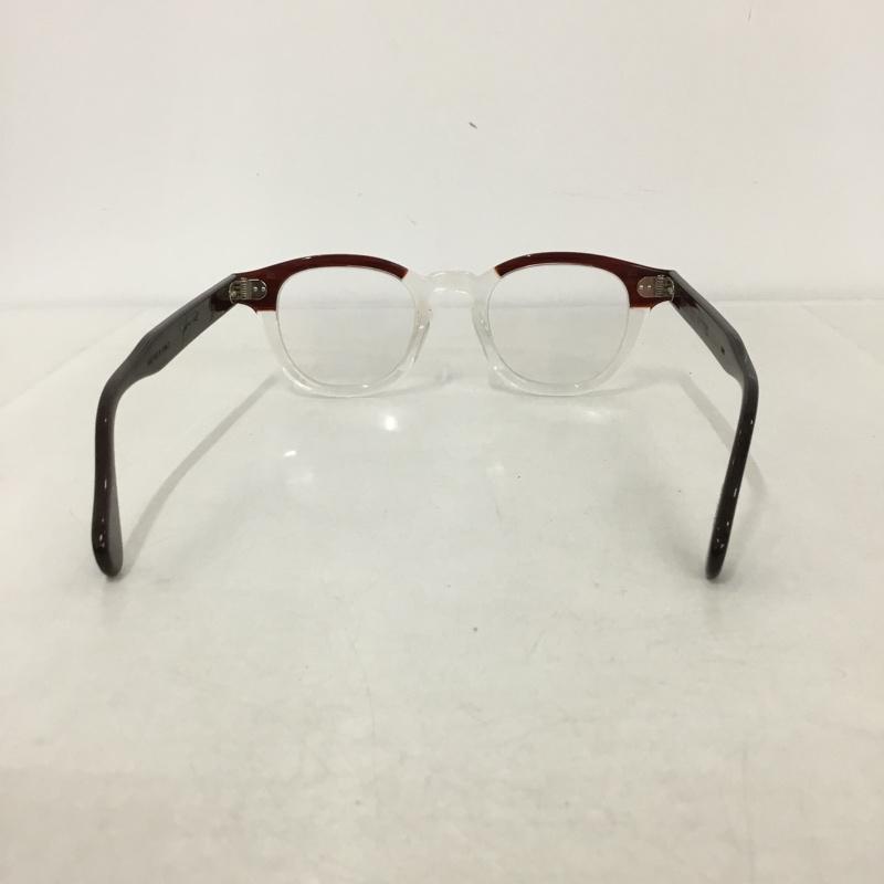 古着 USED めがね・サングラス めがね JULIUS TART OPTICAL AR 復刻 箱有 無地 透明 / クリア / X 茶 / ブラウン /  メンズ USED 古着 中古 10145204
