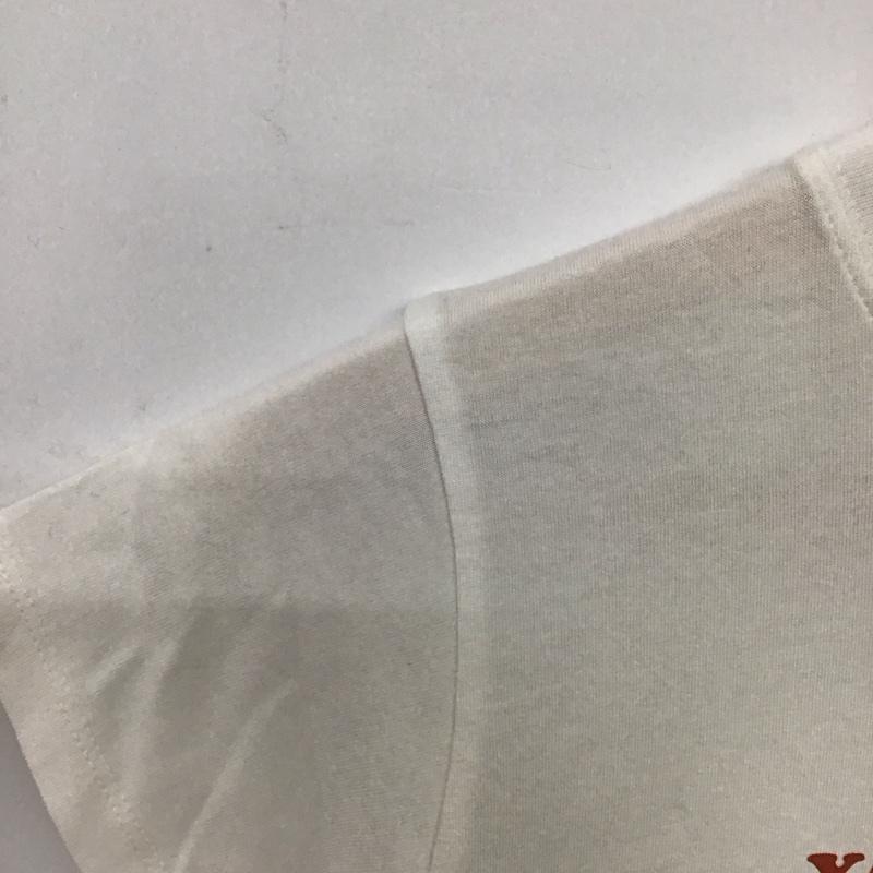 ローリーズファーム LOWRYS FARM Tシャツ 半袖 FREE ロゴ、文字 X プリント 白 / ホワイト /  レディース USED 古着 中古 10150173