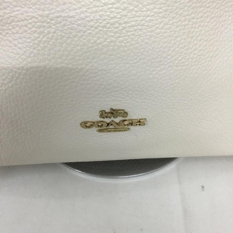 コーチ COACH ショルダーバッグ ショルダーバッグ C6841 ケイシー サッチェル カラーブロック ハンドバッグ 2WAY ロゴ、文字 ベージュ / ベージュ / X 黒 / ブラック / X オフホワイト / オフホワイト /  レディース USED 古着 中古 10130794