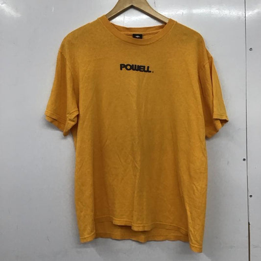パウエルペラルタ POWELL PERALTA Tシャツ 半袖 半袖カットソー プリントTシャツ クルーネックカットソー ロゴ、文字 黄 / イエロー /  メンズ USED 古着 中古 10138411
