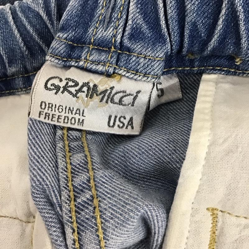 グラミチ GRAMICCI パンツ デニム、ジーンズ GMP-15S011 DENIM NARROW PANTS S ロゴ、文字 水色 / ライトブルー /  メンズ USED 古着 中古 10119160