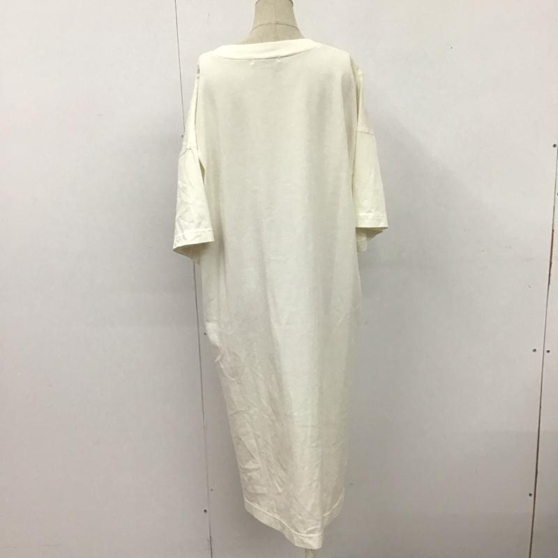 ジーナシス JEANASIS ワンピース ロングスカート js063195sb 半袖ワンピース クルーネックワンピース スリットワンピース FREE 無地 白 / ホワイト /  レディース USED 古着 中古 10109184