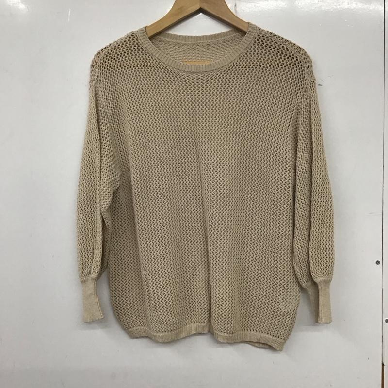 ローリーズファーム LOWRYS FARM カットソー 長袖 FREE 無地 ベージュ / ベージュ /  レディース USED 古着 中古 10134217