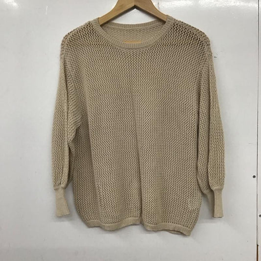 ローリーズファーム LOWRYS FARM カットソー 長袖 FREE 無地 ベージュ / ベージュ /  レディース USED 古着 中古 10134217