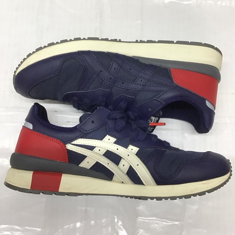 オニツカタイガー ONITSUKA TIGER スニーカー スニーカー D8J0Q TIGER ALLY 27.5cm 箱有 27.5cm ロゴ、文字 紺 / ネイビー / X 赤 / レッド / X 白 / ホワイト /  メンズ USED 古着 中古 10113423