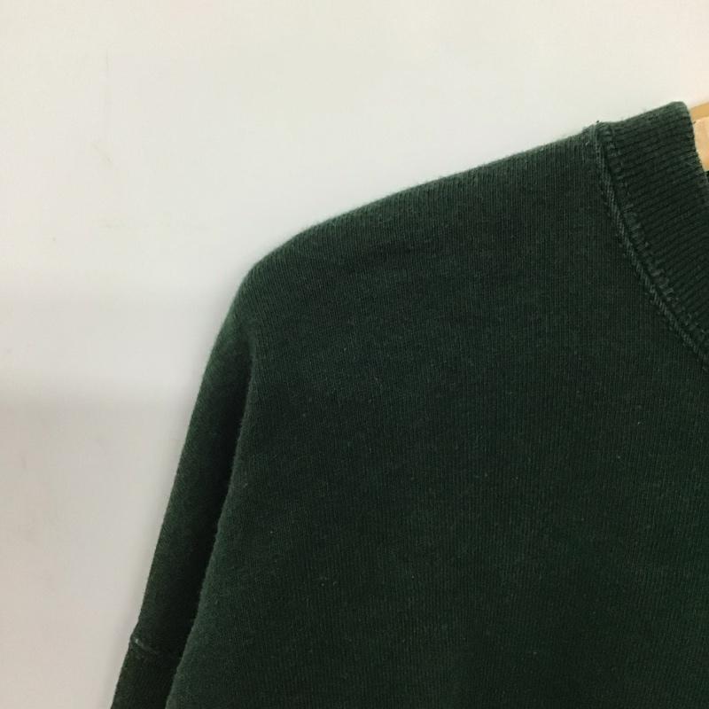 フルーツオブザルーム FRUIT OF THE LOOM トレーナー 長袖 長袖トレーナー スウェット クルーネック プルオーバー 古着 XL ロゴ、文字 緑 / グリーン /  メンズ USED 古着 中古 10140834