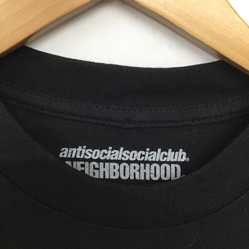 ネイバーフッド NEIGHBORHOOD Tシャツ 半袖 半袖カットソー プリントTシャツ クルーネックカットソー antisocialsocialclub M プリント 黒 / ブラック /  メンズ USED 古着 中古 10132887