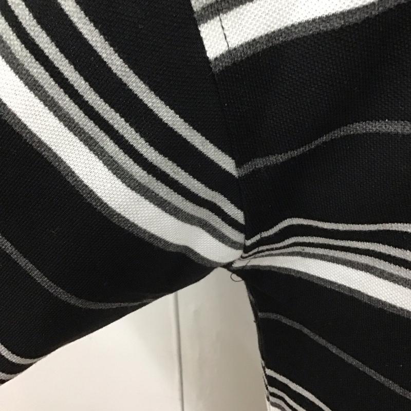 キャルトップ CALTOP ポロシャツ 半袖 S ボーダー柄 黒 / ブラック / X 白 / ホワイト / X 灰 / グレー /  メンズ USED 古着 中古 10111577