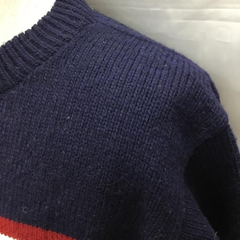 フリークスストア FREAK S STORE ニット、セーター 長袖 184-1306 星条旗 クルーネック L  紺 / ネイビー /  メンズ USED 古着 中古 10111590