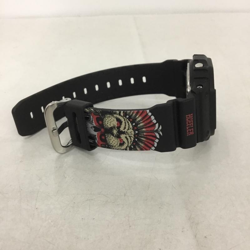 ジーショック G-SHOCK 腕時計 デジタル DW-5600KH Kelvin Hoefler Powell Peralta トリプルコラボレーション ロゴ、文字 黒 / ブラック / X 赤 / レッド /  メンズ USED 古着 中古 10140618