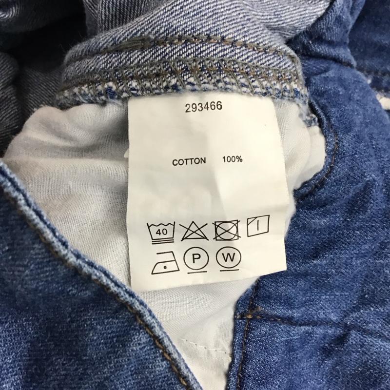 ダブルクローゼット w closet パンツ デニム、ジーンズ 293466 ワイドパンツ フリンジ 無地 青 / ブルー /  レディース USED 古着 中古 10118715