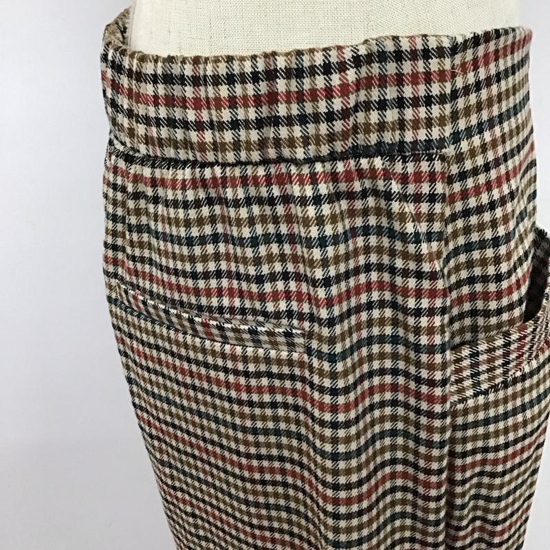 ザラティーアールエフ ZARA TRF ボトムス ボトムス 7385 280 707 ワイドパンツ L チェック マルチカラー / マルチカラー /  レディース USED 古着 中古 10122363