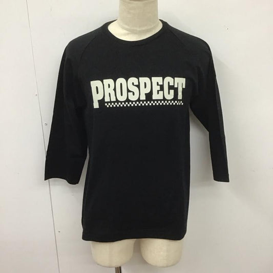 プロスペクト PROSPECT カットソー 長袖 長袖カットソー クルーネックカットソー プリントTシャツ M ロゴ、文字 黒 / ブラック /  メンズ USED 古着 中古 10126589