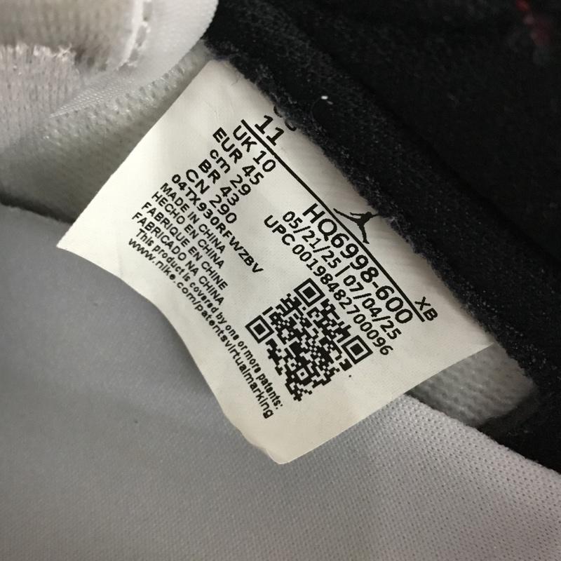 ナイキ NIKE スニーカー スニーカー HQ6998 600 AIR JORDAN 1 RETRO LOW OG 29cm 箱有 29.0cm ロゴ、文字 白 / ホワイト / X 黒 / ブラック / X 赤 / レッド /  メンズ USED 古着 中古 10146015