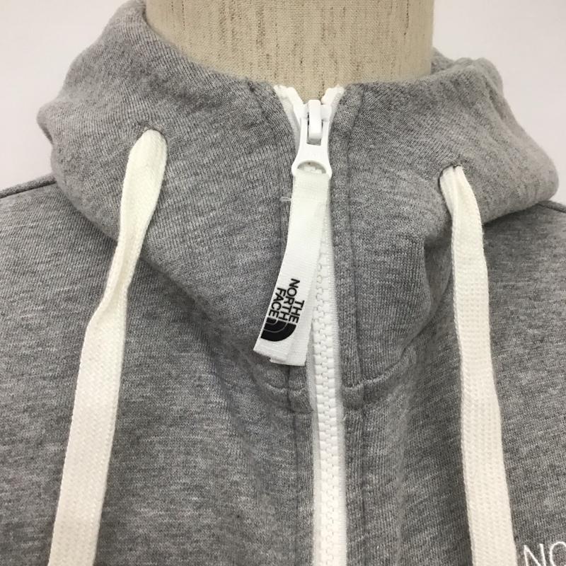 ザノースフェイス THE NORTH FACE パーカー 長袖 nt11530 リアビュージップパーカー 長袖パーカー スウェット M ロゴ、文字 灰 / グレー /  メンズ USED 古着 中古 10109565