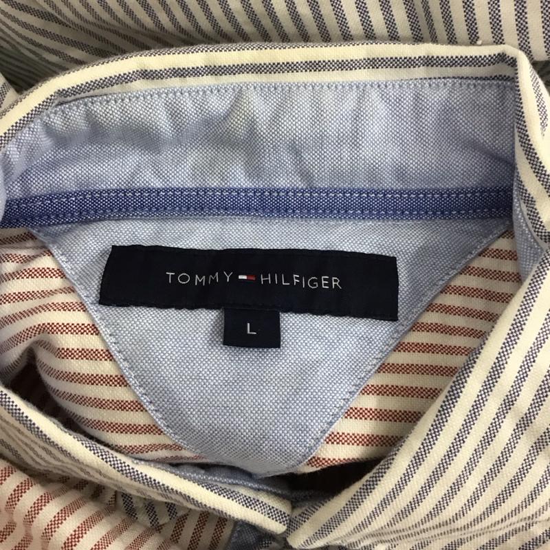 トミーヒルフィガー TOMMY HILFIGER シャツ、ブラウス 長袖 長袖シャツ カラーシャツ ポケットシャツ 長袖カットソー L ストライプ マルチカラー / マルチカラー /  メンズ USED 古着 中古 10112780