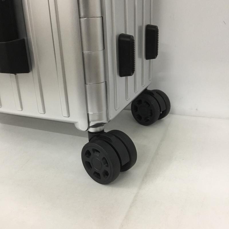アンドフラット &.FLAT スーツケース、トランク スーツケース、トランク FL14-4-00001 折りたたみ ハードキャリーバッグ キャリーケース 箱有 ロゴ、文字 銀 / シルバー /  メンズ USED 古着 中古 10137514