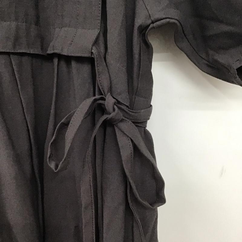 アパートバイローリーズ apart by lowrys ワンピース ロングスカート AP271048AD 半袖 レイヤード風 M 無地 チャコールグレー / チャコールグレー /  レディース USED 古着 中古 10146512