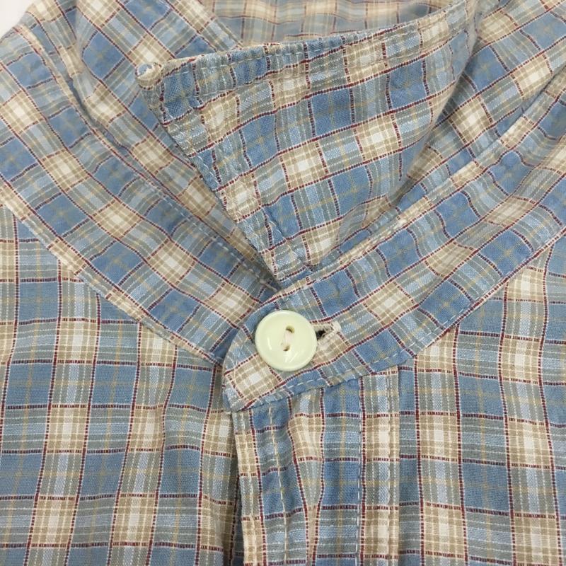 ジョーマッコイ JOE McCOY シャツ、ブラウス 半袖 JOE McCOY 半袖 シャツ チェック柄 M チェック 水色 / ライトブルー / X ベージュ / ベージュ /  メンズ USED 古着 中古 10129787