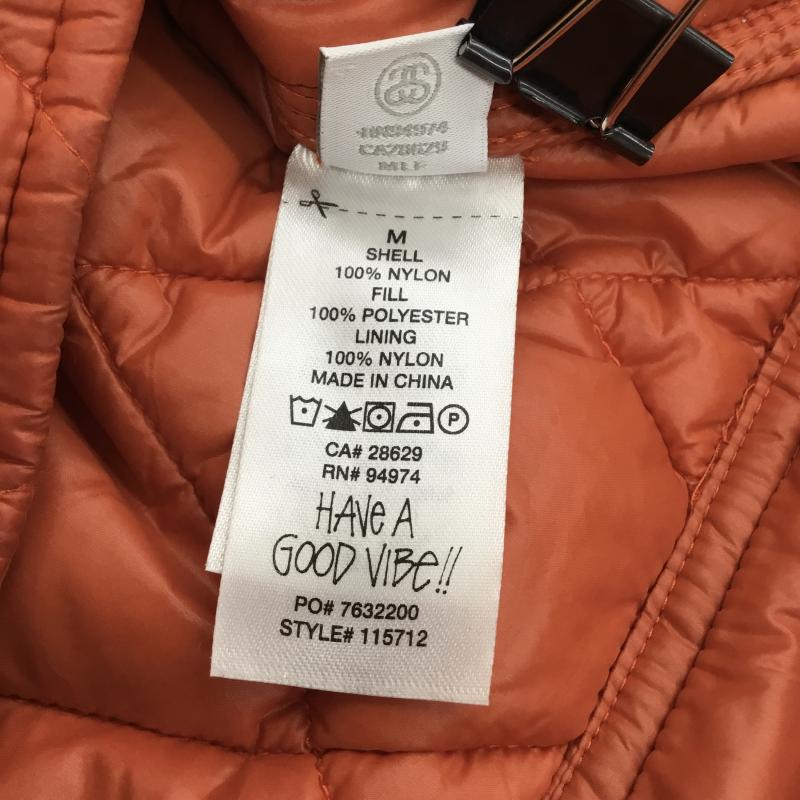 ステューシー STUSSY ジャケット、上着 ジャケット、ブレザー RANCH JACKET QUILTED NYLON M 無地 橙 / オレンジ /  メンズ USED 古着 中古 10138379