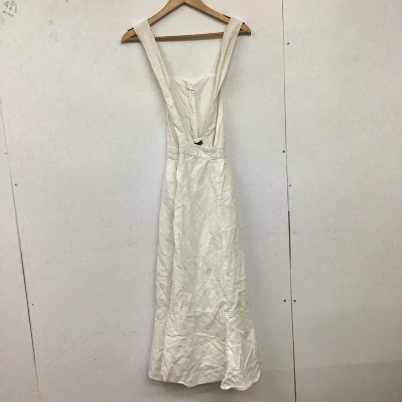 ザラ ZARA ワンピース ロングスカート M 無地 白 / ホワイト /  レディース USED 古着 中古 10128926