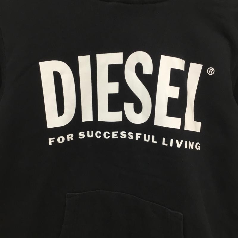 ディーゼル DIESEL パーカー 長袖 XS ロゴ、文字 黒 / ブラック /  レディース USED 古着 中古 10137313