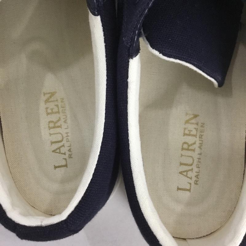 ローレンラルフローレン LAUREN RALPH LAUREN スニーカー スニーカー 13297 ローカット UK3.5 US：6 ワンポイント 紺 / ネイビー /  レディース USED 古着 中古 10134859