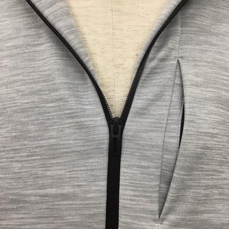 アディダス adidas パーカー 長袖 ED1946 ジップアップ パーカー L 無地 灰 / グレー /  メンズ USED 古着 中古 10106238