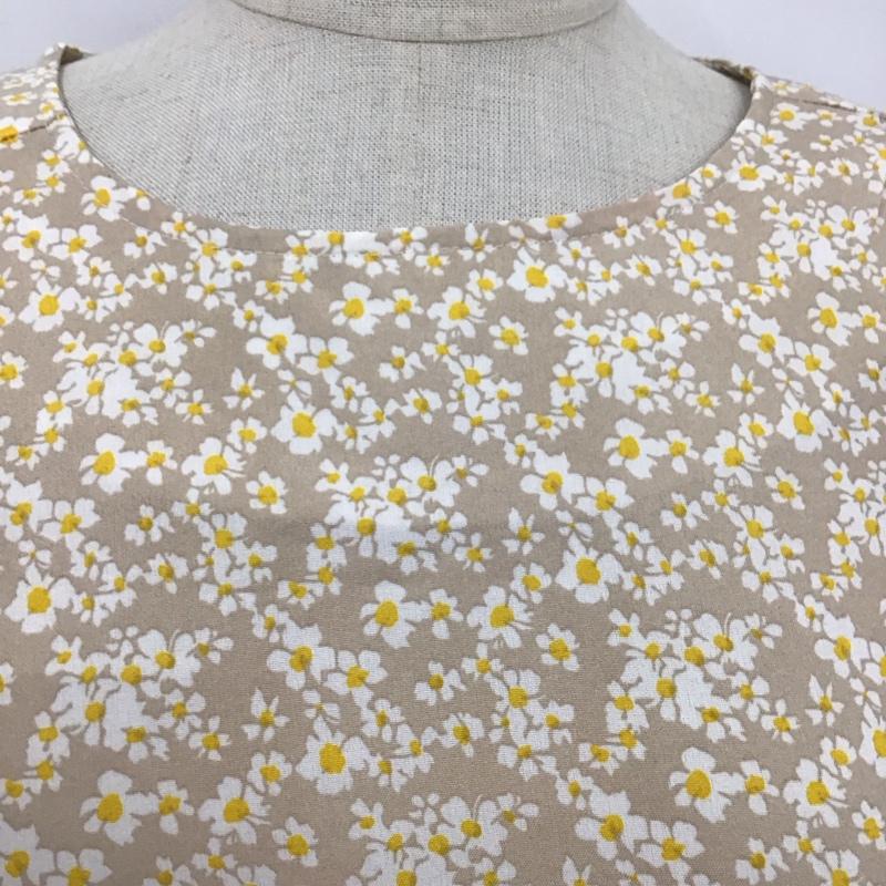 古着 USED ワンピース ロングスカート XP3417 半袖 タグ付き M 花柄 ベージュ / ベージュ /  レディース USED 古着 中古 10115493