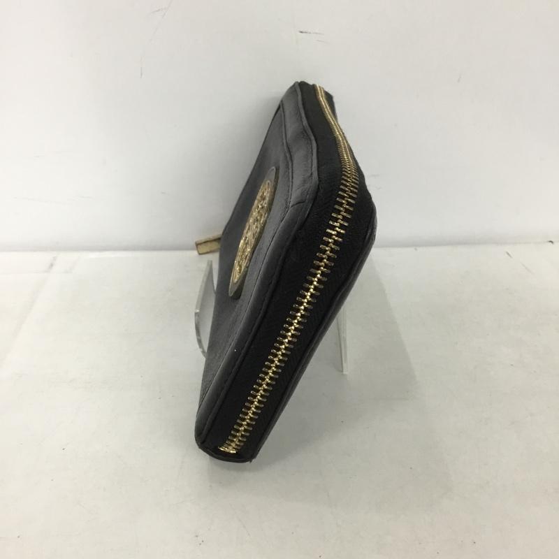 トリーバーチ TORY BURCH 財布 長財布 ラウンドファスナー ワンポイント 黒 / ブラック /  レディース USED 古着 中古 10150467