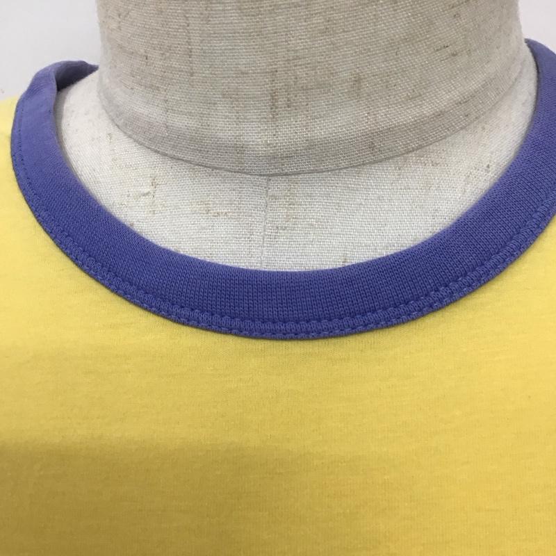 フィフティーファイブディーエスエル 55DSL Tシャツ 半袖 半袖カットソー プリントTシャツ クルーネックカットソー M ロゴ、文字 黄 / イエロー /  メンズ USED 古着 中古 10113164